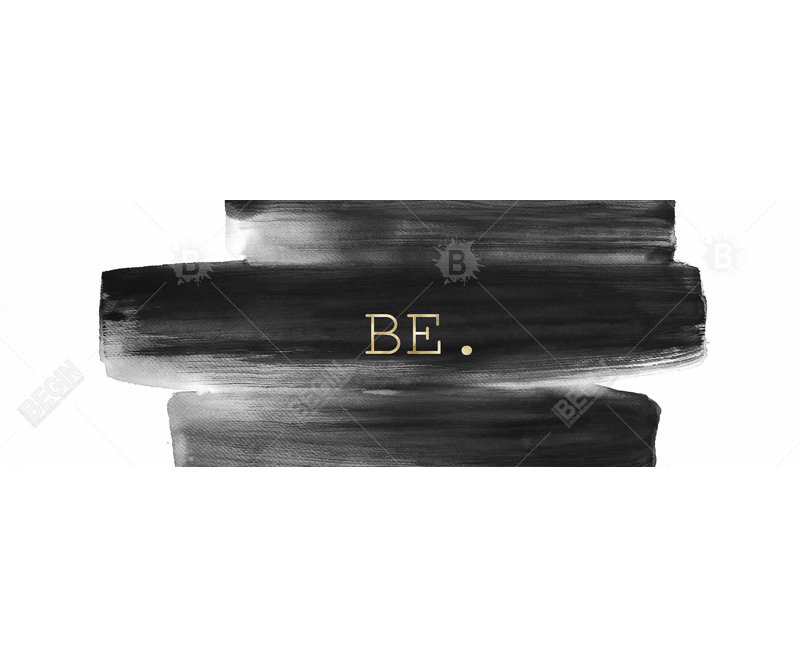 Be. Impression sur toile
