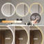 Miroir de salle de bain 32 po à DEL avec anti-buée, 3 lumières réglables à température de couleur et à intensité variable, meuble-lavabo mural pour une décoration moderne