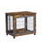 Stylish Pet Crate Side Table With Multiple Access Options And Mobility Feature