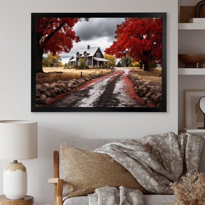 " Red Farmhouse Rustic Elegance III "