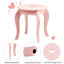 Demott Kids Vanity Table with Mirror