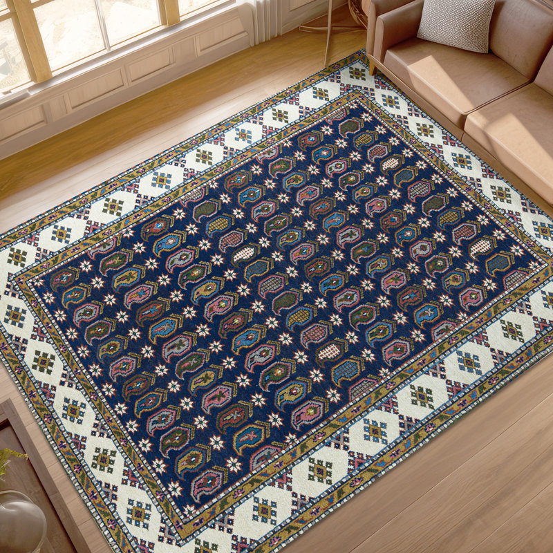 Wool Geometric Area Rug, Rectangle 7'9" x 9'8"