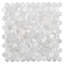 11.6" x 11.6" Seashell Honeycomb Mosaic Wall & Floor Tile