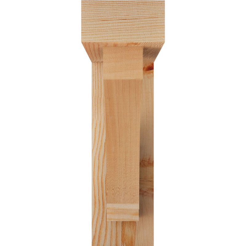Support de bloc impérial avec entretoise décalée, 14 po x 14 po, Sapin Douglas de l 4 po (scié brut)
