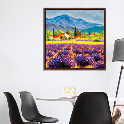 Rural Landscape in Summer Day in Provence, France 1 Piece Painting on Canvas