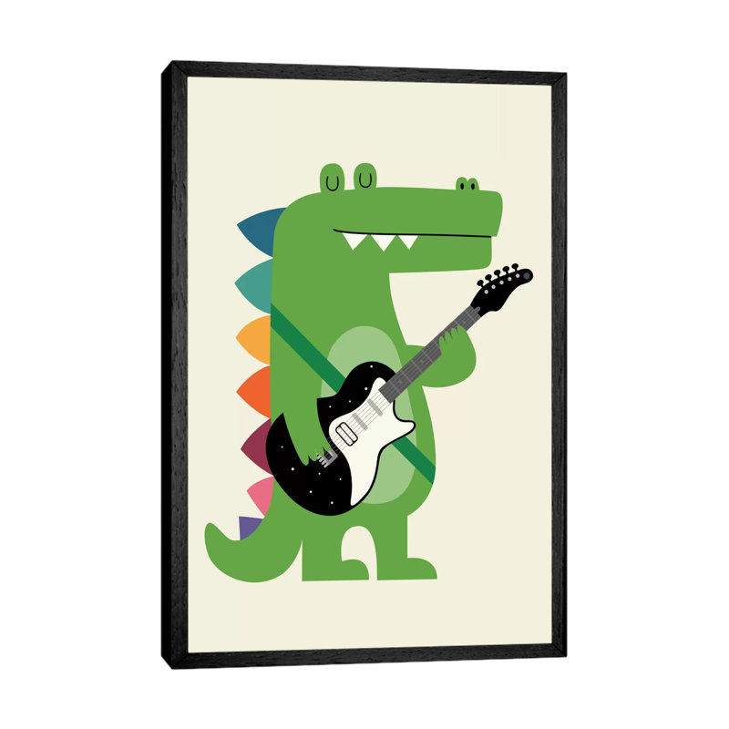 Croco Rock by Andy Westface - Print on Canvas, Black Framed Canvas, 152.5 cm H x 101.5 cm W