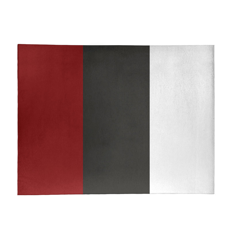 Tapis rouge/gris, Rectangle 8 pi x 10 pi