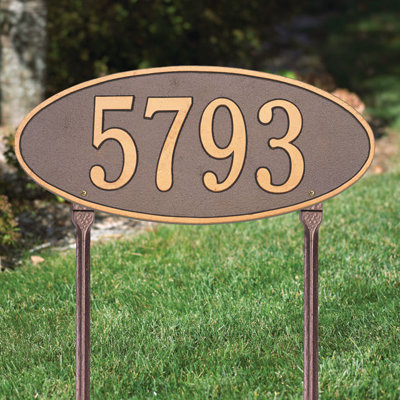 Plaque d'adresse sur 1 ligne Madison