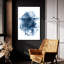  «Blue Geometric Abstract 2» par Wild Apple Portfolio, art mural en verre acrylique, 24 po x 36 po-1140802129
