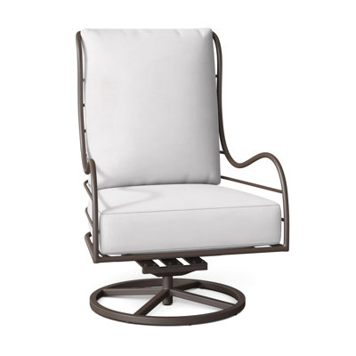Chaise berçante pivotante en aluminium Carmel - Gris ardoise