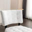Fauteuil d'appoint blanc avec siège surdimensionné Jacksonville