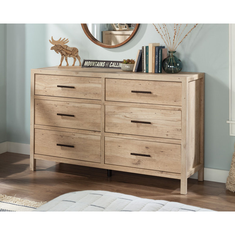 Oglesby 55.83'' W 6 - Drawer Dresser, Prime Oak