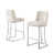 Cream Seat/ Silver Frame