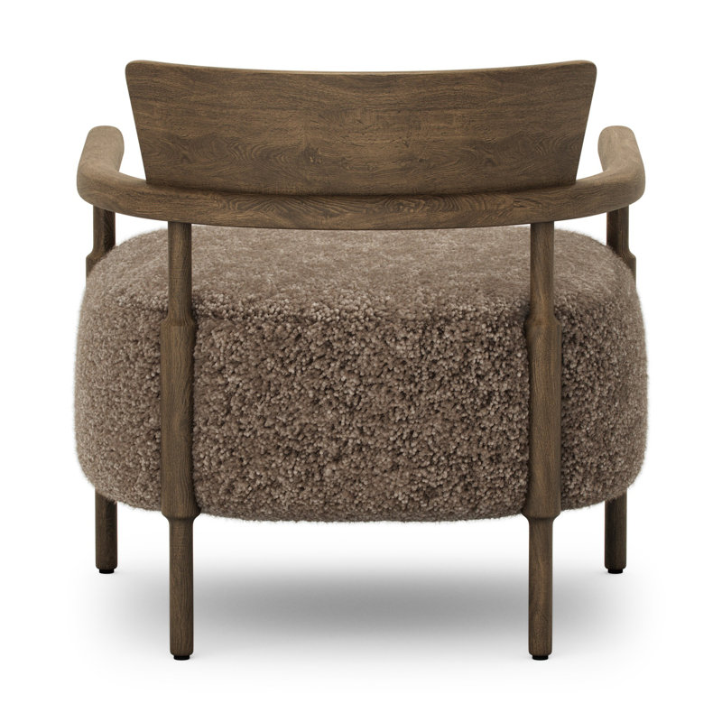 Armchair, Taupe Shearling