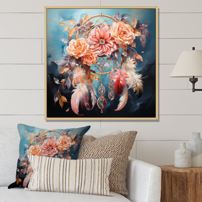 Pink Dream Catcher Dreamy Pastels III - Landscapes Canvas Prints