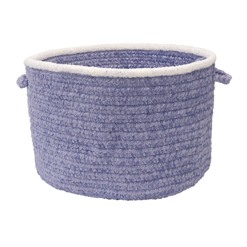 Panier en tissu Winningham, Bleu glacial, H 12 po x l 18 po x P 18 po
