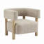 Fauteuil d'appoint rembourré Boucle