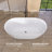 67'' Freestanding Soaking Acrylic Bathtub-100206219