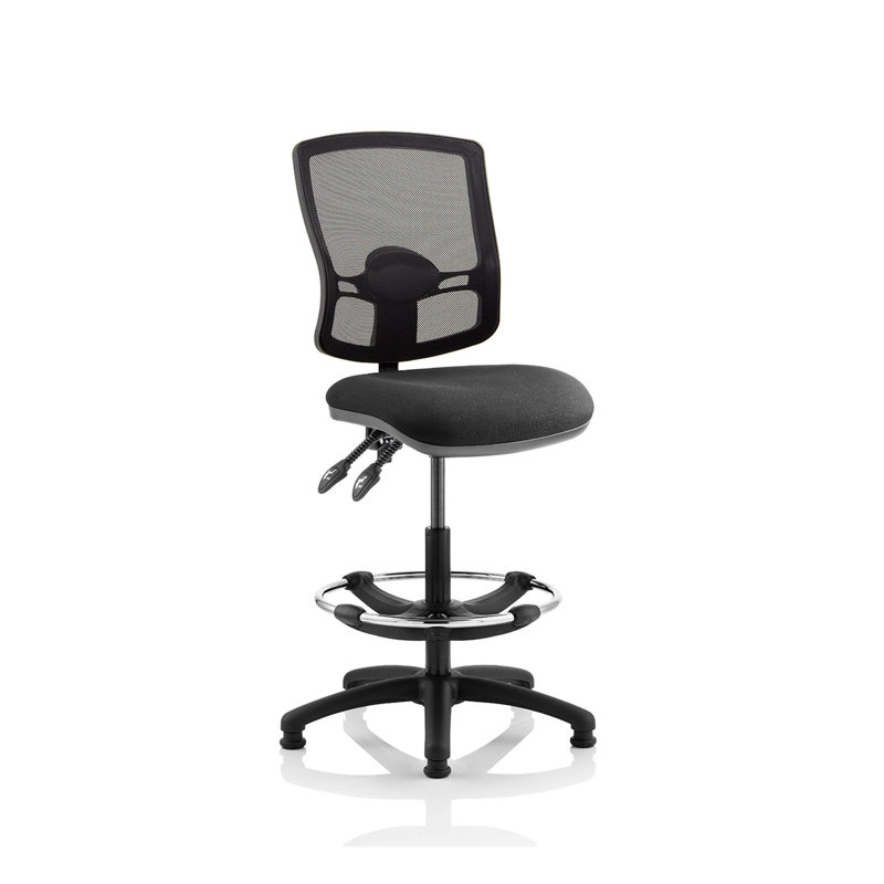 Eclipse Drafting Chair, Black