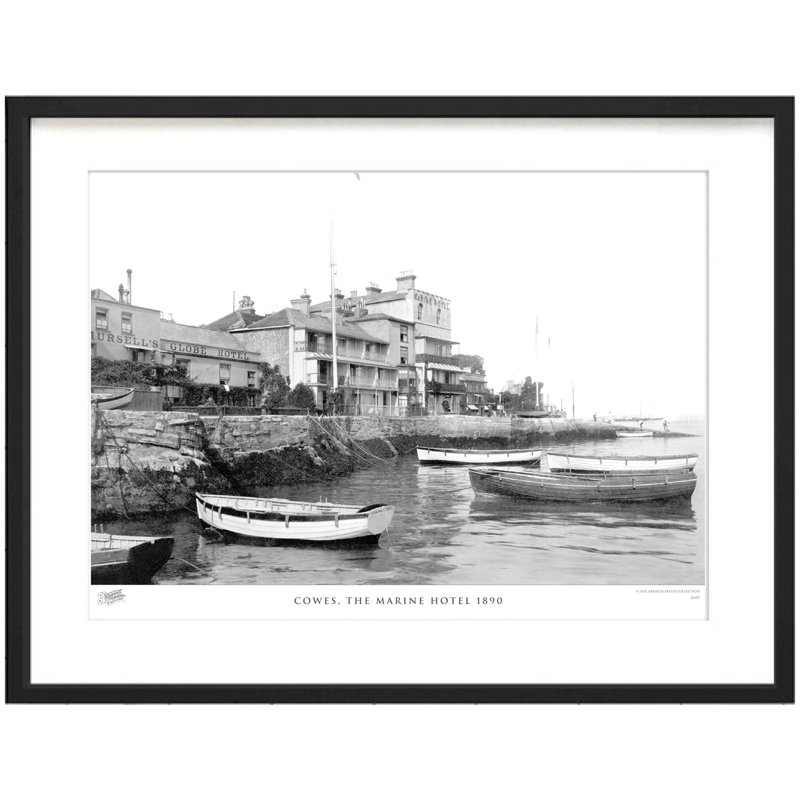Cowes, The Marine Hotel 1890 - Single Picture Frame Print, 28cm H x 36cm W x 2.3cm D