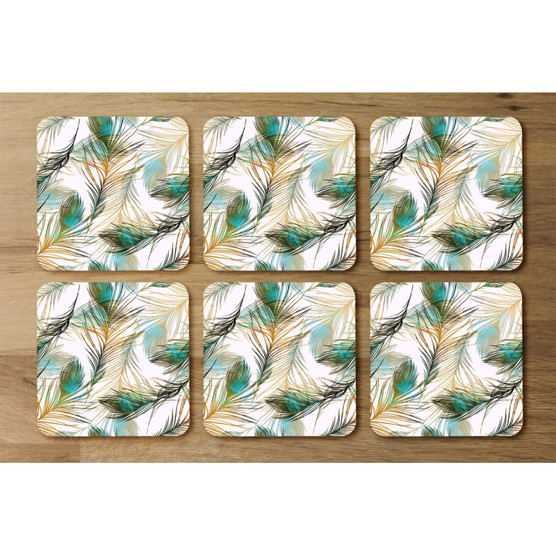 Square 6 Piece Coaster Set