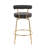 Kayson 25.5" Gold Swivel Upholstered Counter Stools-1129021417