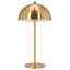 Lampe de table moderne en dôme en métal doré, lampe de bureau minimaliste en laiton avec base ronde, petite lampe de table champignon pour décoration de table d'appoint de salon de chambre à coucher