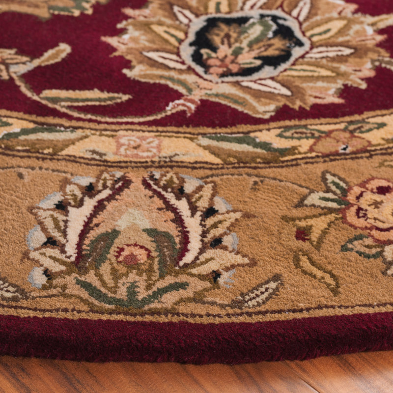 Traditions Wool Pile Oriental Rug, Round 6'