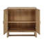 Armoire de rangement 1 pièce en rotin avec porte arquée et buffet pour la cuisine du salon