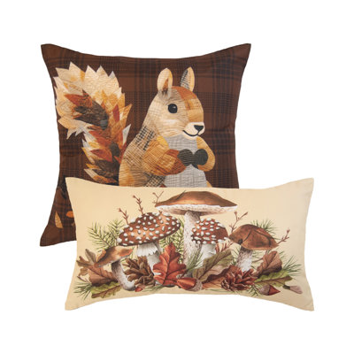 Donna Sharp Pine Circle 2PC Rustic Pillow Set