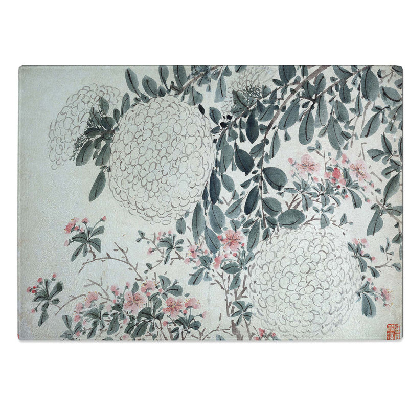 Glass Garden Flowers Vol.3 by Chen Daofu Chopping Board, 28.5 cm W x 20 cm L