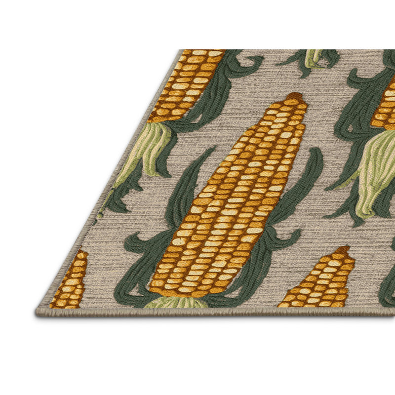 Tapis lavable pour bébé maïs et légumes , Tapis de couloir 2 pi x 5 pi