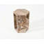 Table d'appoint en marbre naturel, table de bout hexagonale avec finition polie, socle en pierre géométrique moderne et table de chevet pour le salon-724256989-724256994-724257003
