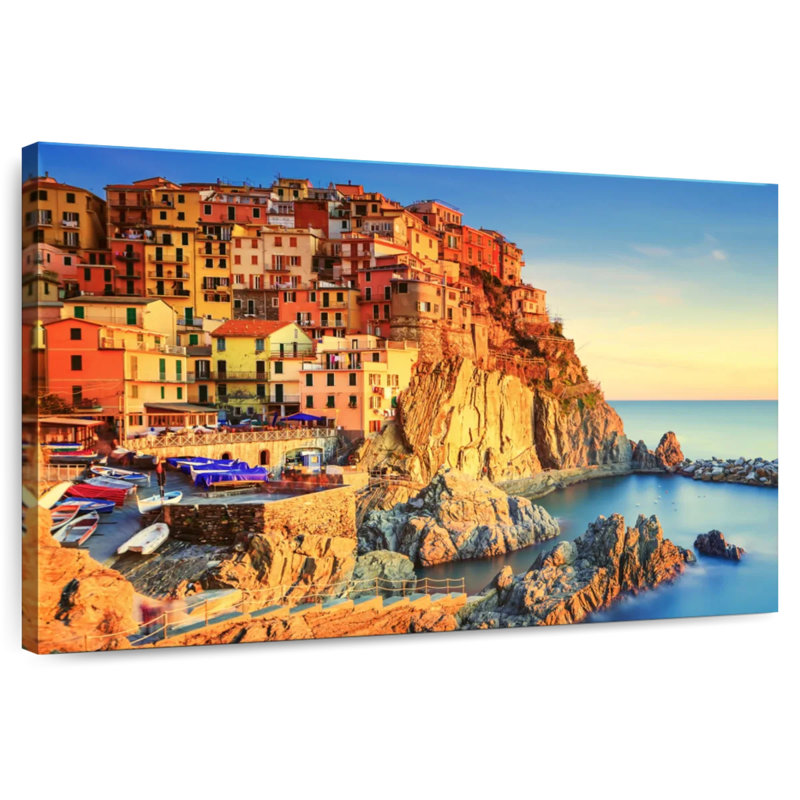 Gillard Manarola Village Cliff, H 34 po x l 51 po
