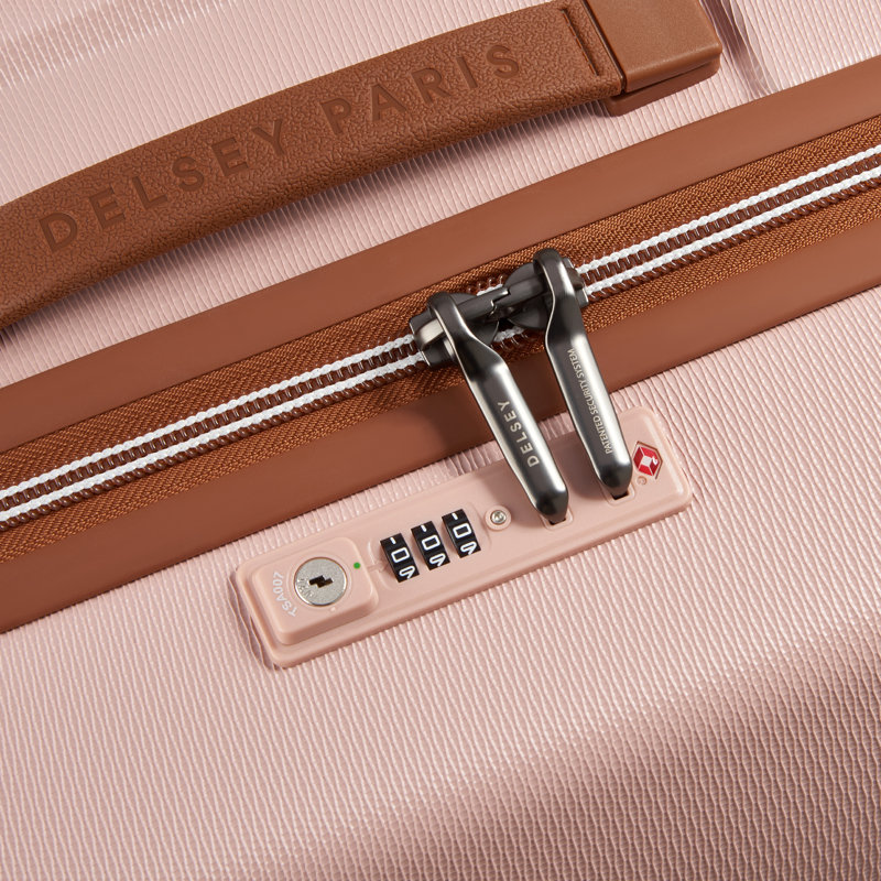 Grande valise Delsey Chatelet Air 2.0 28 po avec roulettes, Rose clair