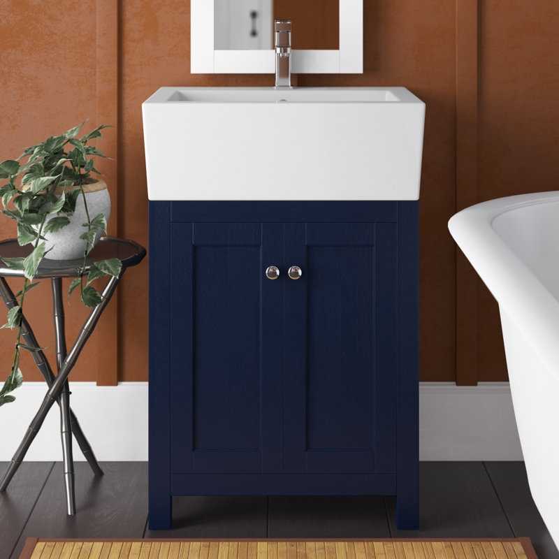 Ensemble de meuble-lavabo simple 23 po Faryn, Bleu