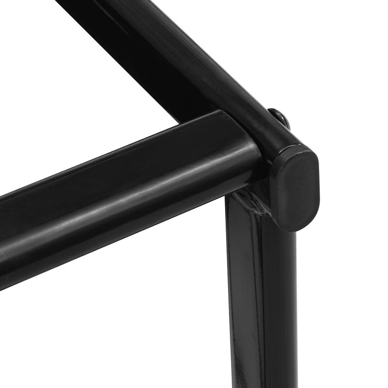 Christer 6 - Person Dining Set, Black/Grey, Black