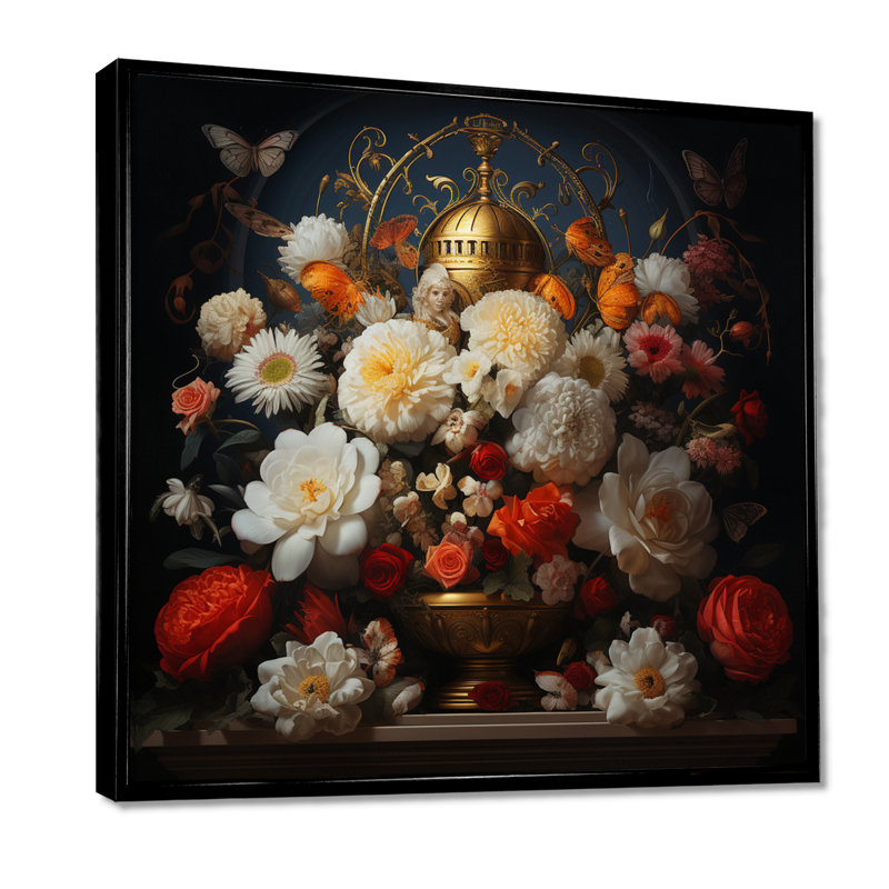 Reproduction d'art mural Renaissance Renaissance, Toile avec cadre flottant noir, H 16 po x l 16 po x P 1 po