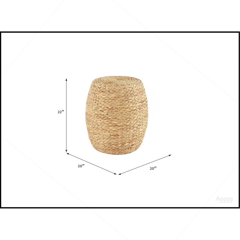 Table de bout en osier rotin renouvelable