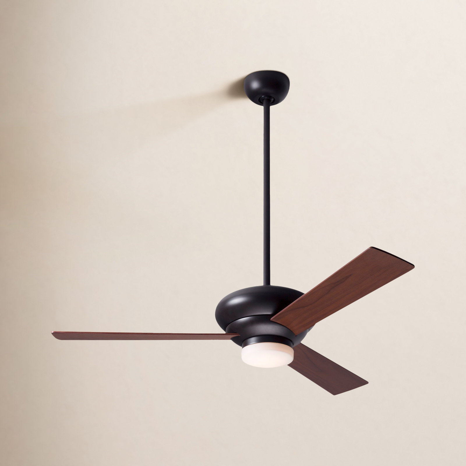 Altus 42'' 3 Blade Ceiling Fan with LED Light Kit, Dark Bronze, Mahogany, Wall Control with Remote Handset (2-wire)
