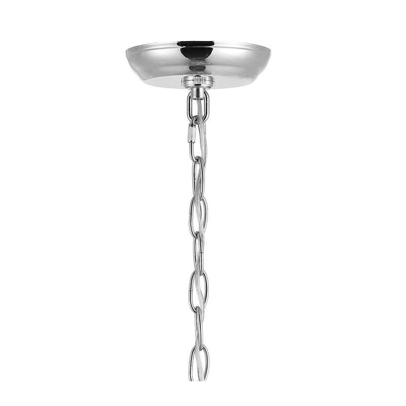 Lustre géométrique à 3 lumières Kay, Chrome