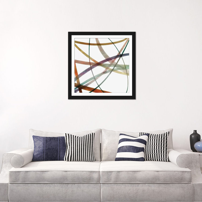 «Intact I», impression sur toile, Papier avec cadre noir, Blanc, H 24 po x l 24 po x P 1 po