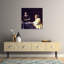 Lady Maidservant Holding Letter Classic Contemporary Orchid Violet Wall Art Print by Johannes Vermeer - Wrapped Canvas Print-473123765