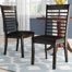 Cianciulli Gatling Ladder Back Side Chair in Espresso