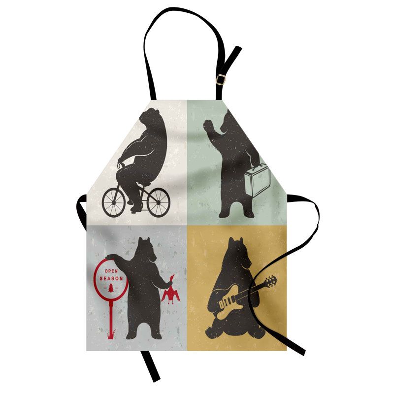 No Pattern Bib Apron