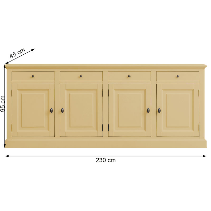 Chapne 230cm Sideboard, Beige