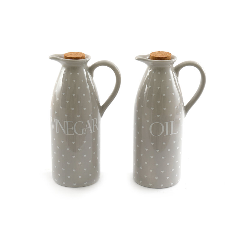 Ceramic Oil & Vinegar Cruet Set