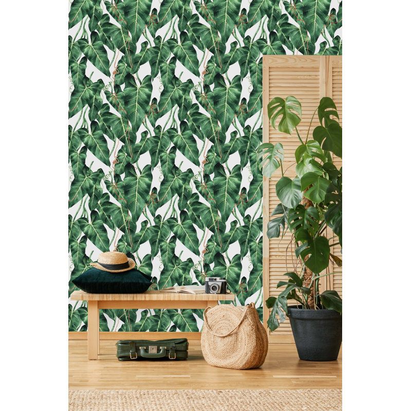 Panneau de papier peint adhésif Hinano, L 2,08 pi x L 10,42 pi