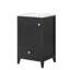 Meuble-lavabo de 20 po avec lavabo, armoire de salle de bain avec porte à fermeture douce-1426168510