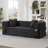 Boneless Modern Cord Sofa with Stylish Square Design, Unique Two-Tier Convertible Bed for Apartments and Large Spaces-1207695455